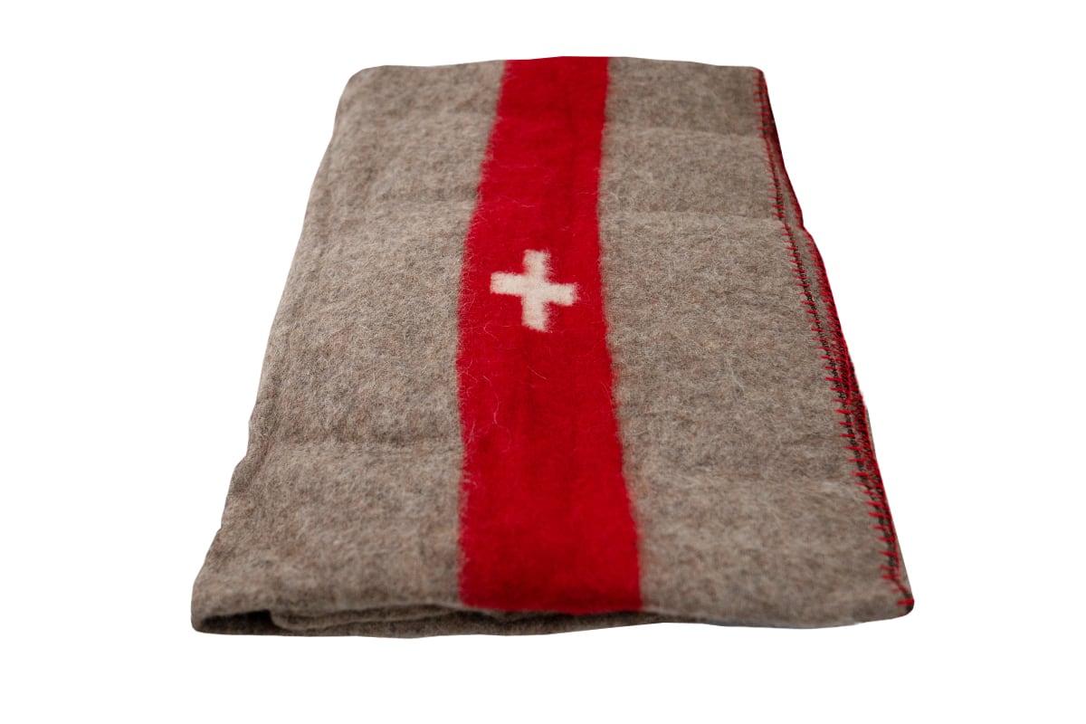 Schweizer Armeedecken Grau - 140 x 200cm (100% Wolle)